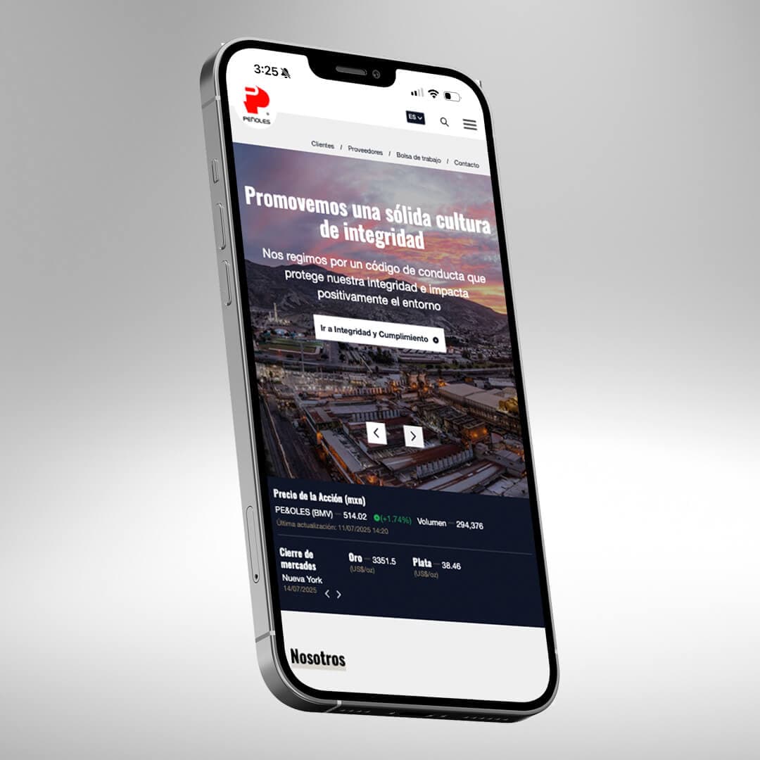Peñoles — Platform & CMS