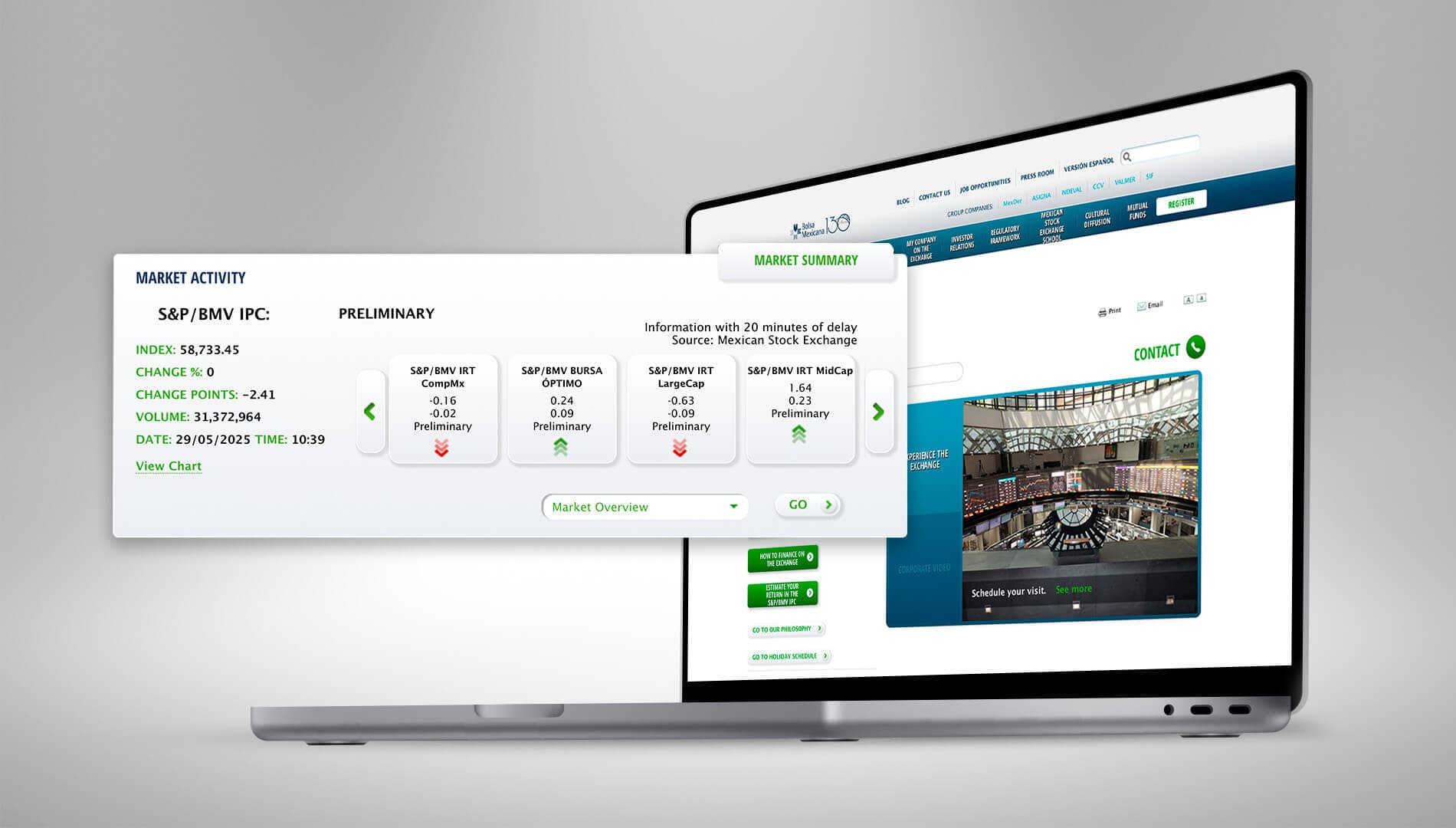 Mexican Stock Exchange - Secondary hero image